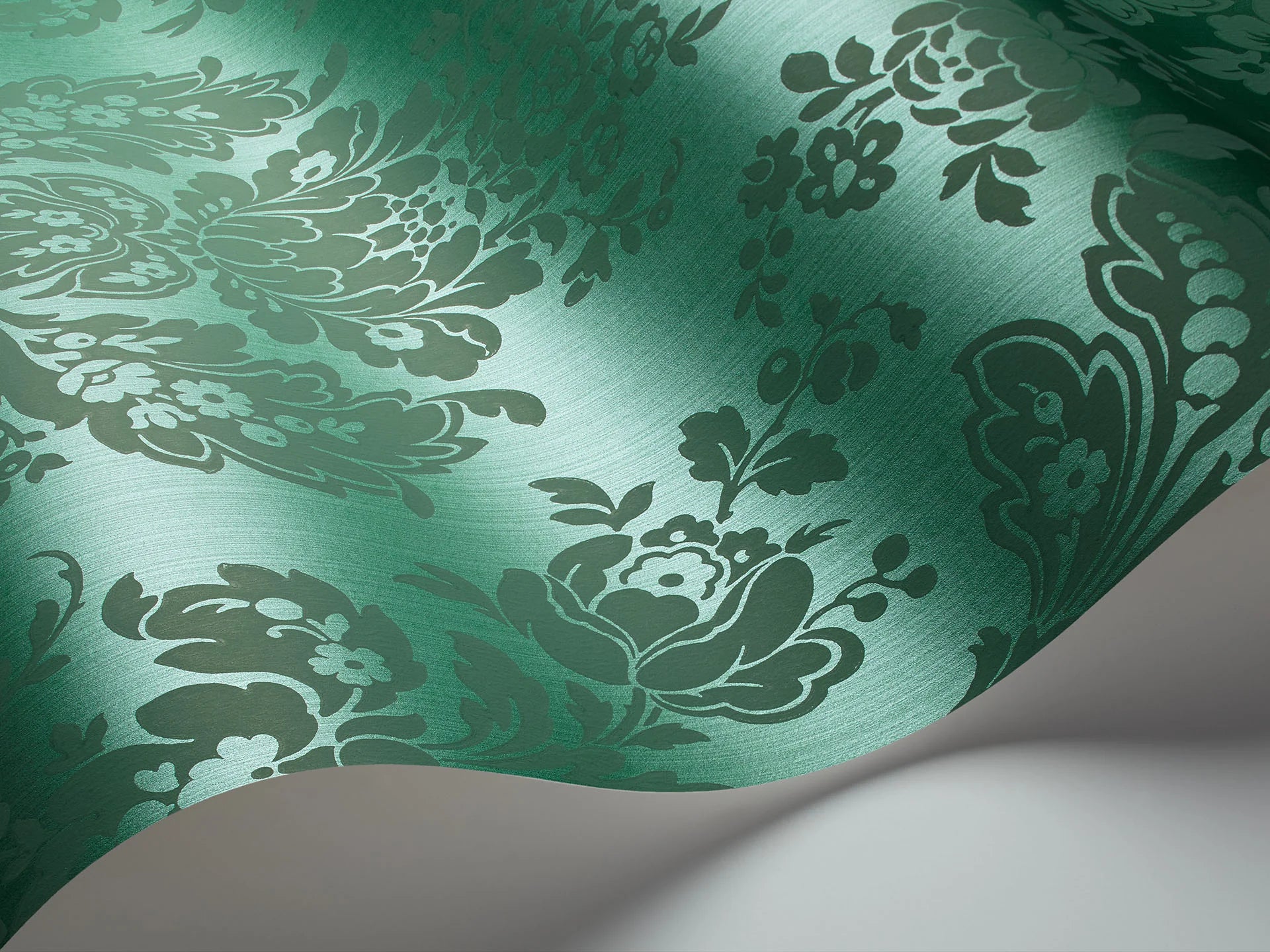 Cole & Son Mariinsky Damask Giselle, Mica Viridian