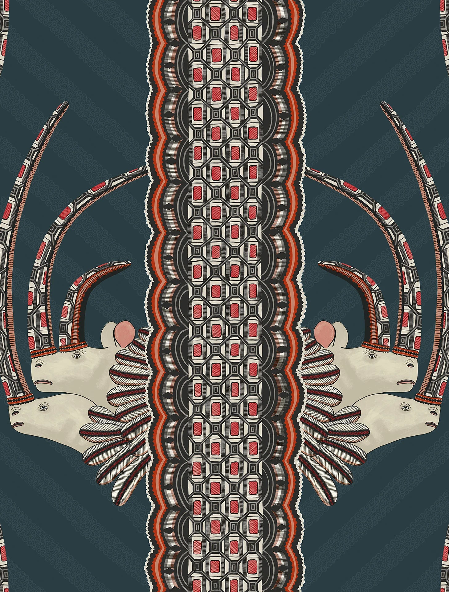 Cole & Son Ardmore Jabu, Tangerine on Ink
