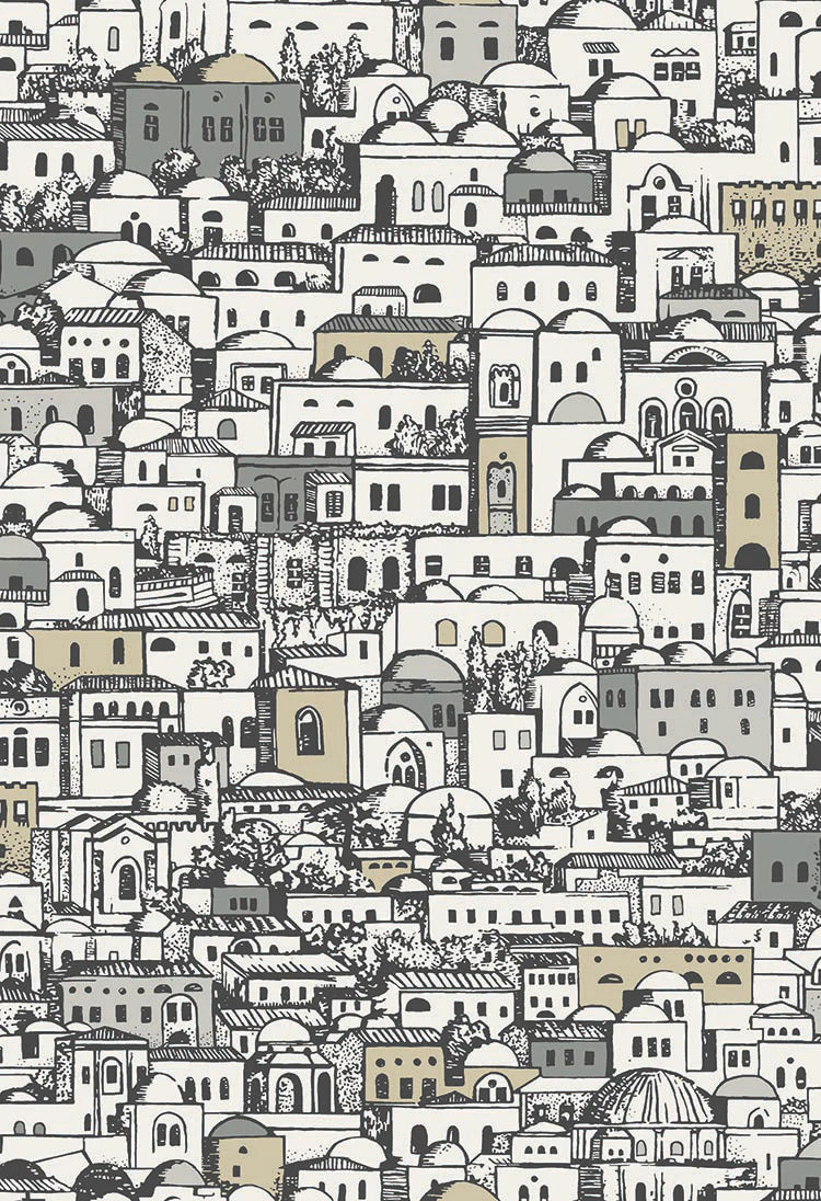 Cole & Son Fornasetti Mediterranea, White, Black & Metallic