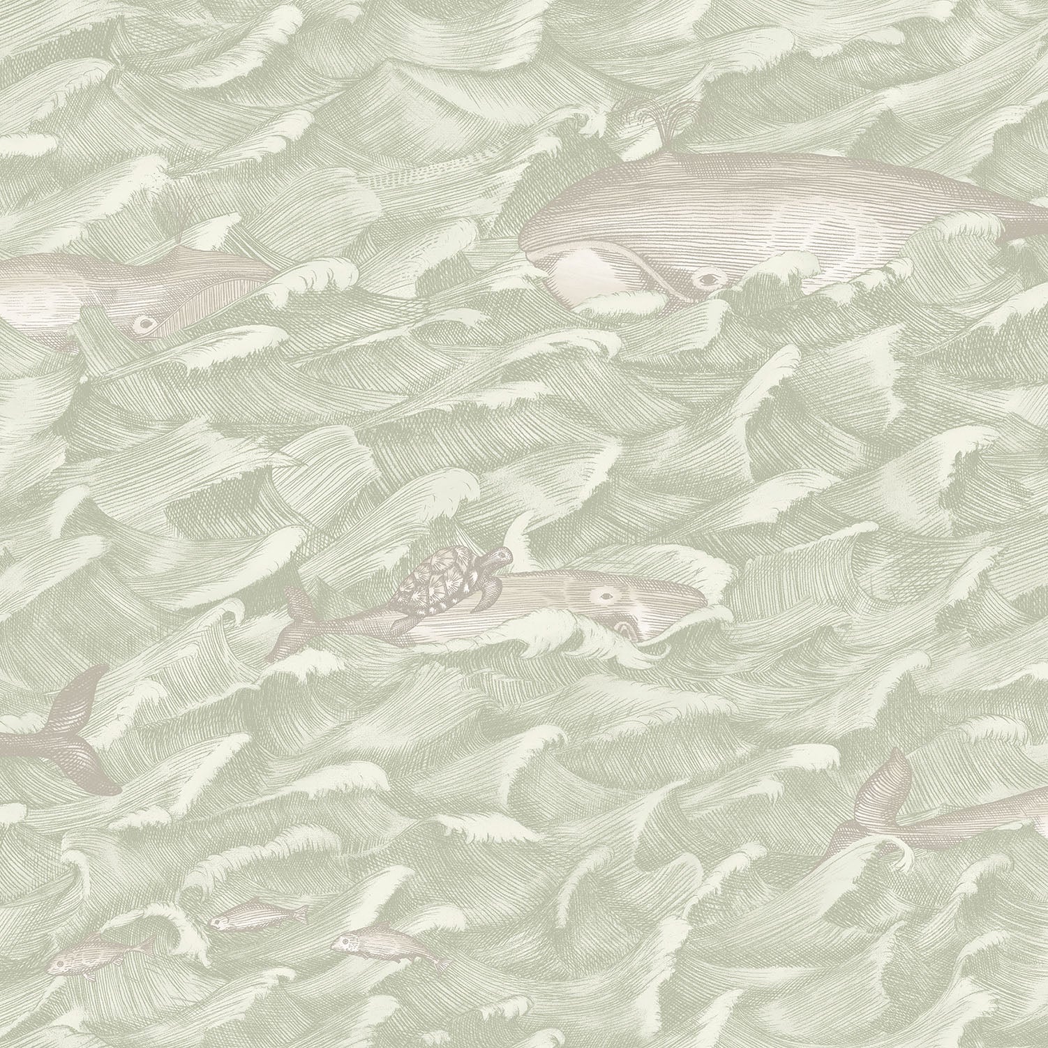 Cole & Son Whimsical Melville, Stone & Soft Olive