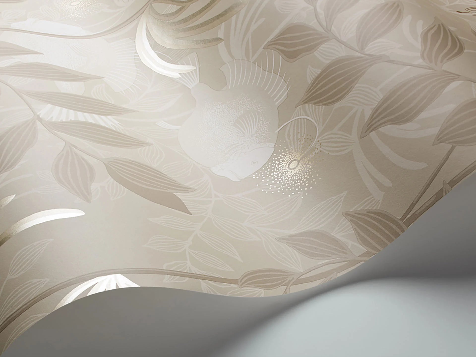 Cole & Son Whimsical Nautilus, Stone & Linen