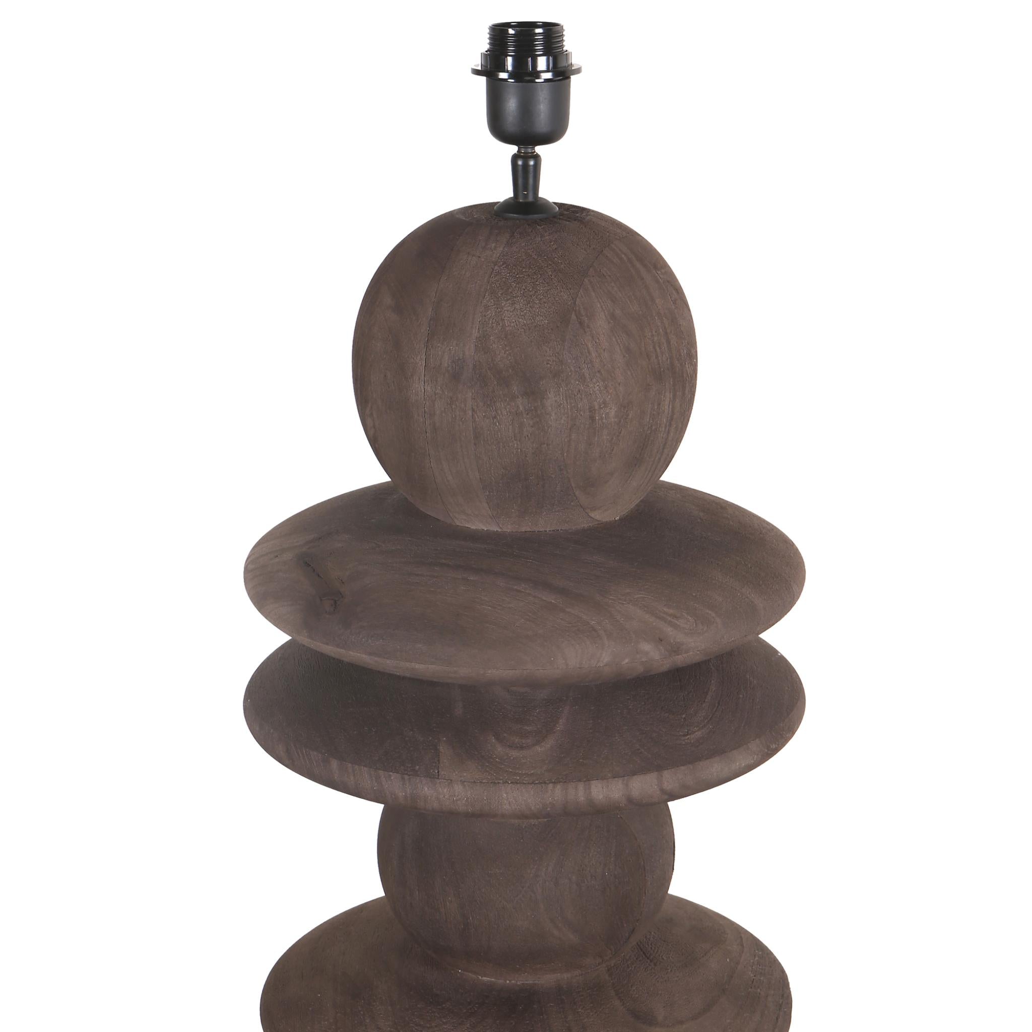 PTMD Vloerlampvoet Callain Bruin 123cm