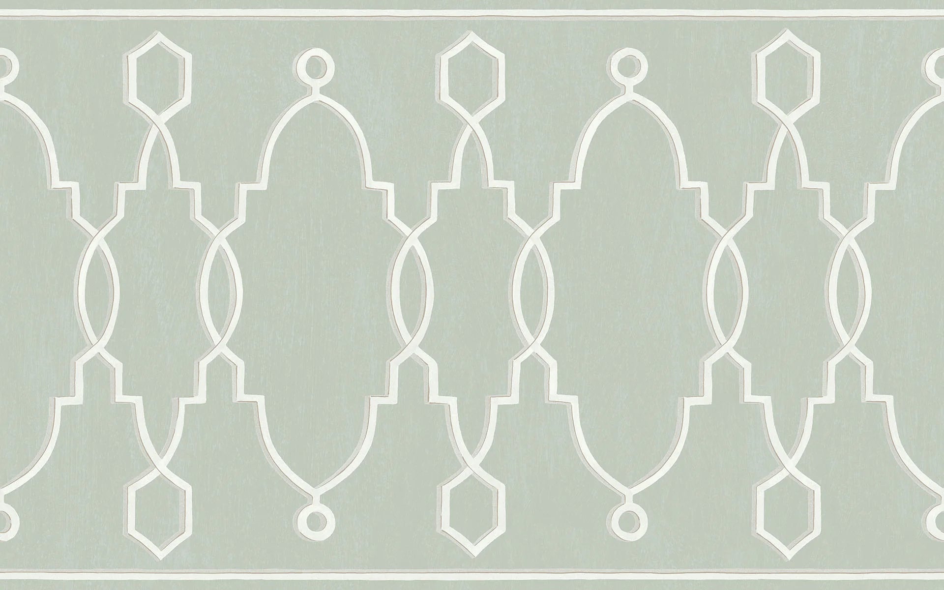Cole & Son Folie Parterre Border, Print Room Blue