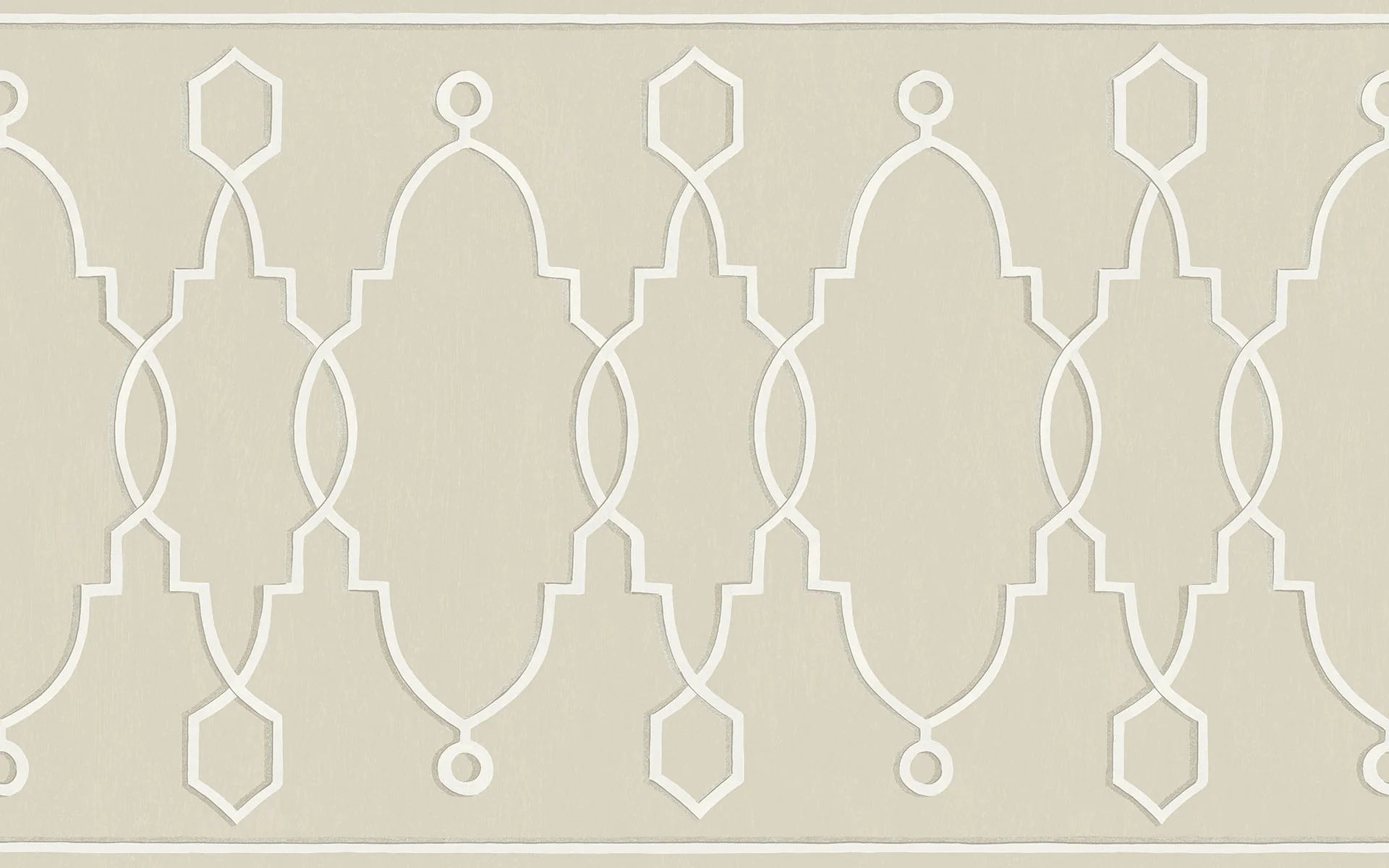 Cole & Son Folie Parterre Border, Stone