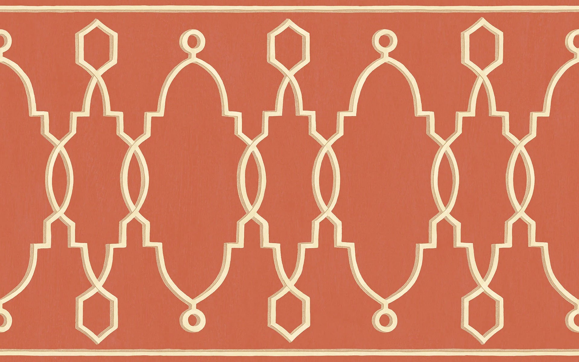 Cole & Son Folie Parterre Border, Rouge