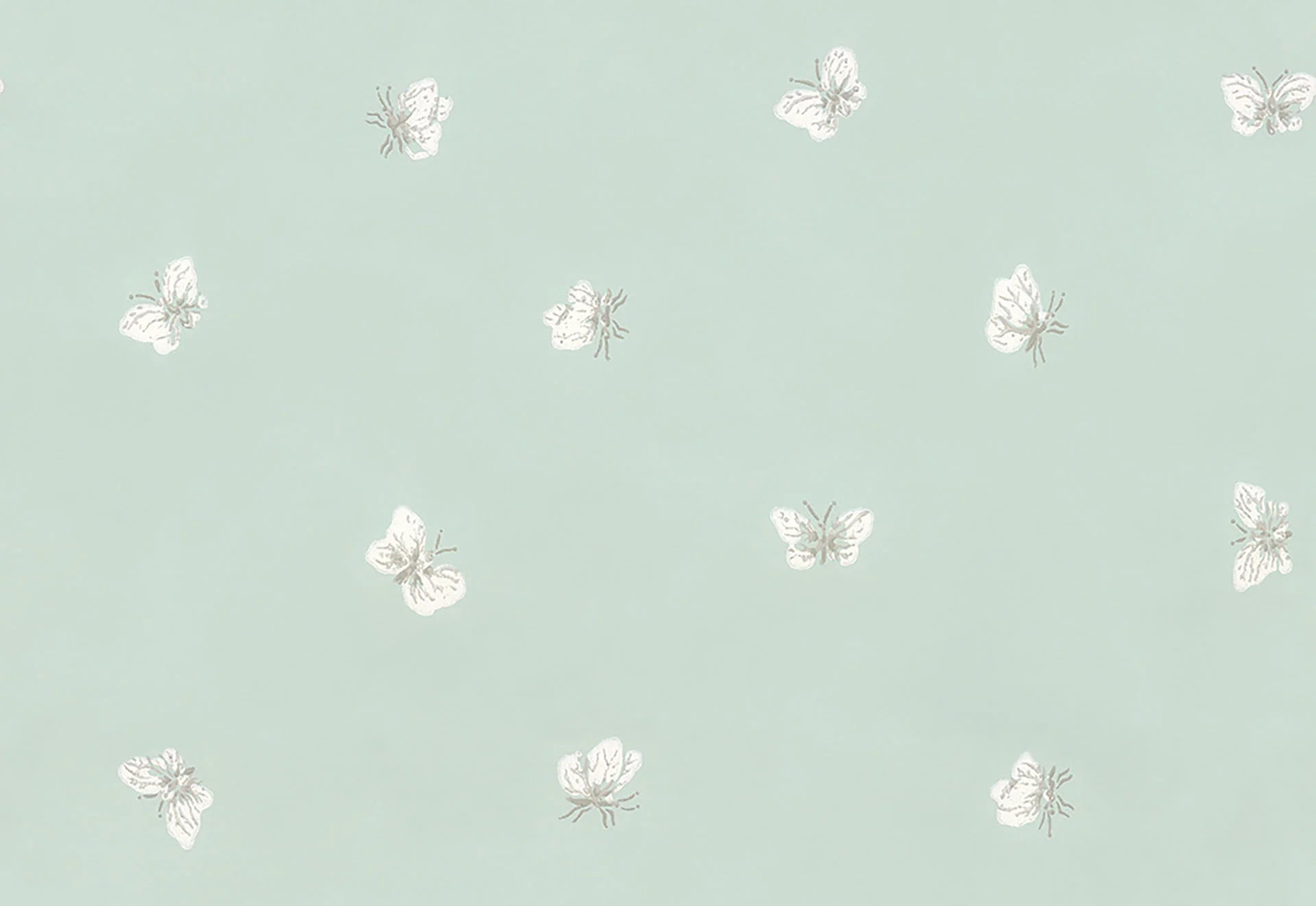 Cole & Son Whimsical Peaseblossom, Chalk on Duck Egg