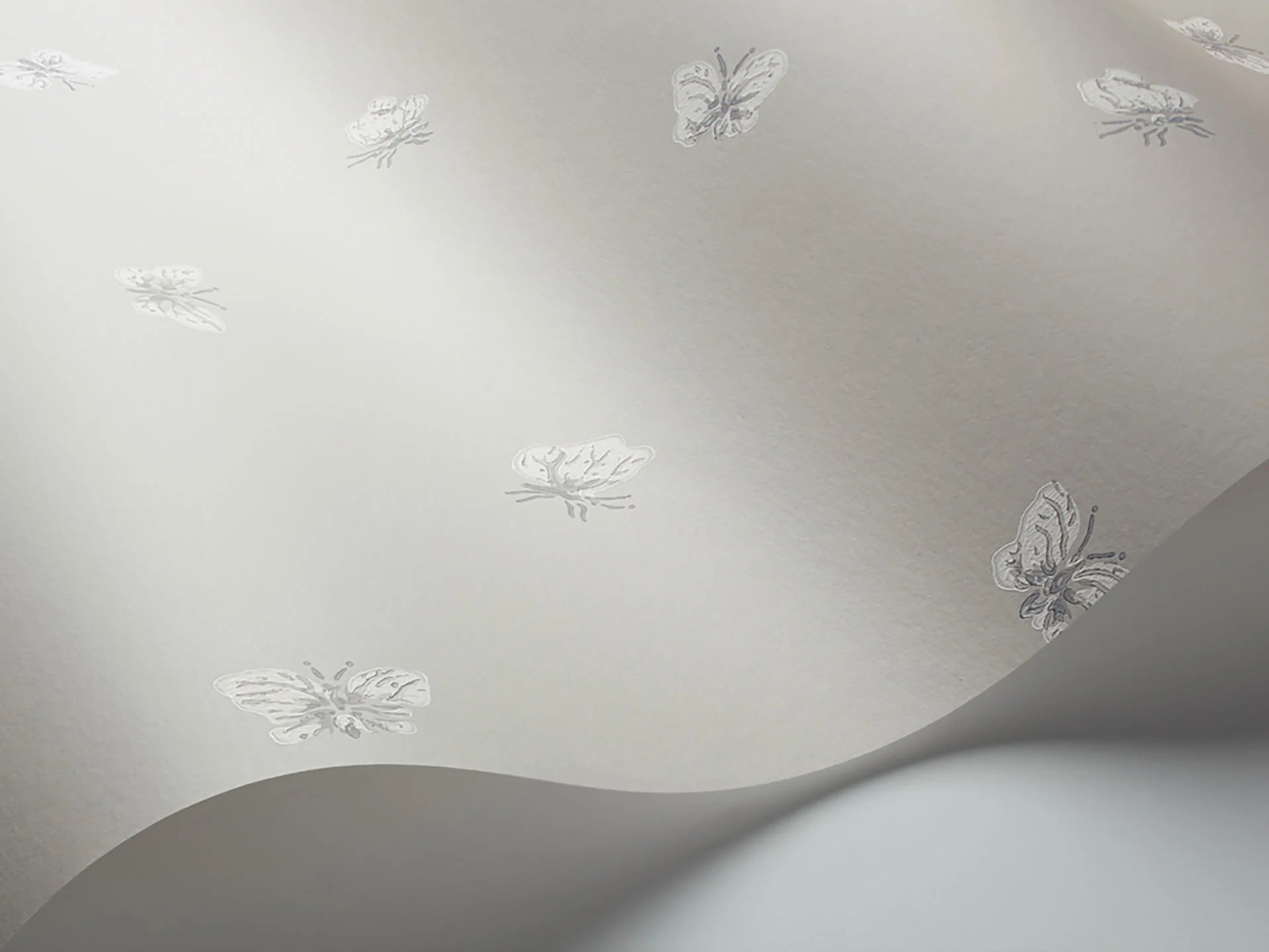 Cole & Son Whimsical Peaseblossom, White on Stone