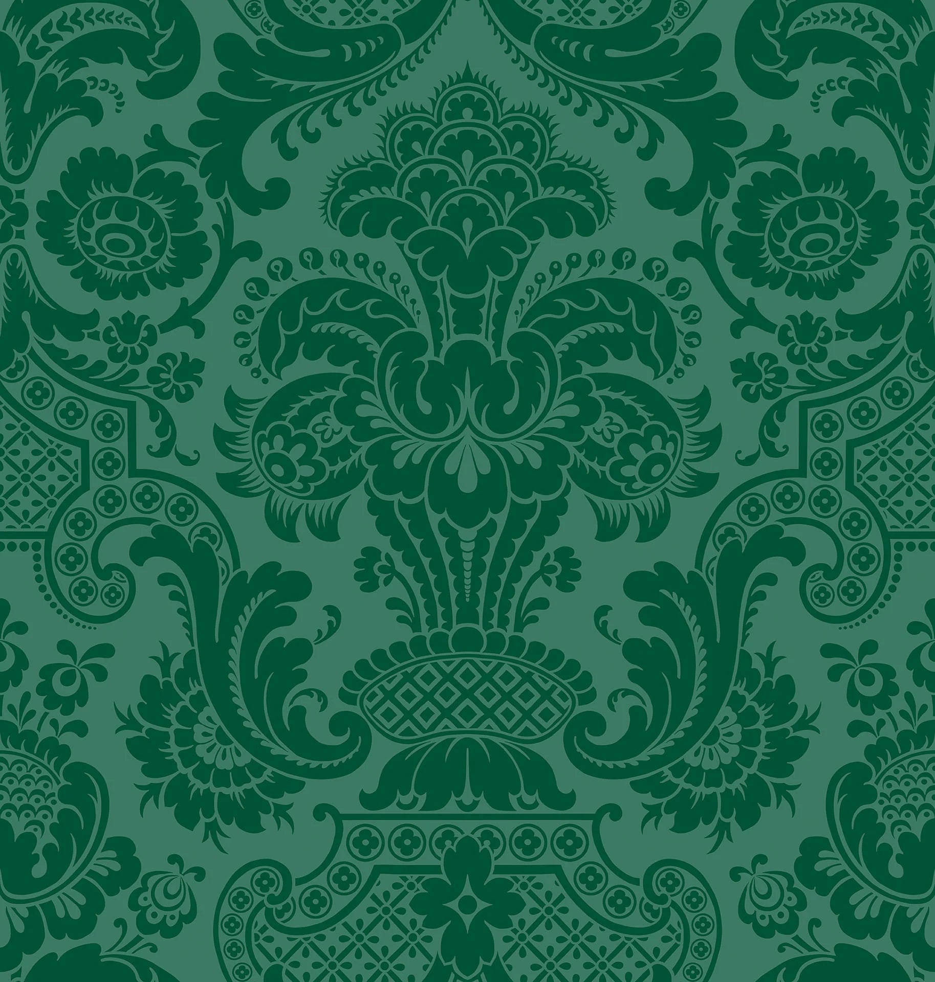 Cole & Son Mariinsky Damask Petrouchka, Emerald