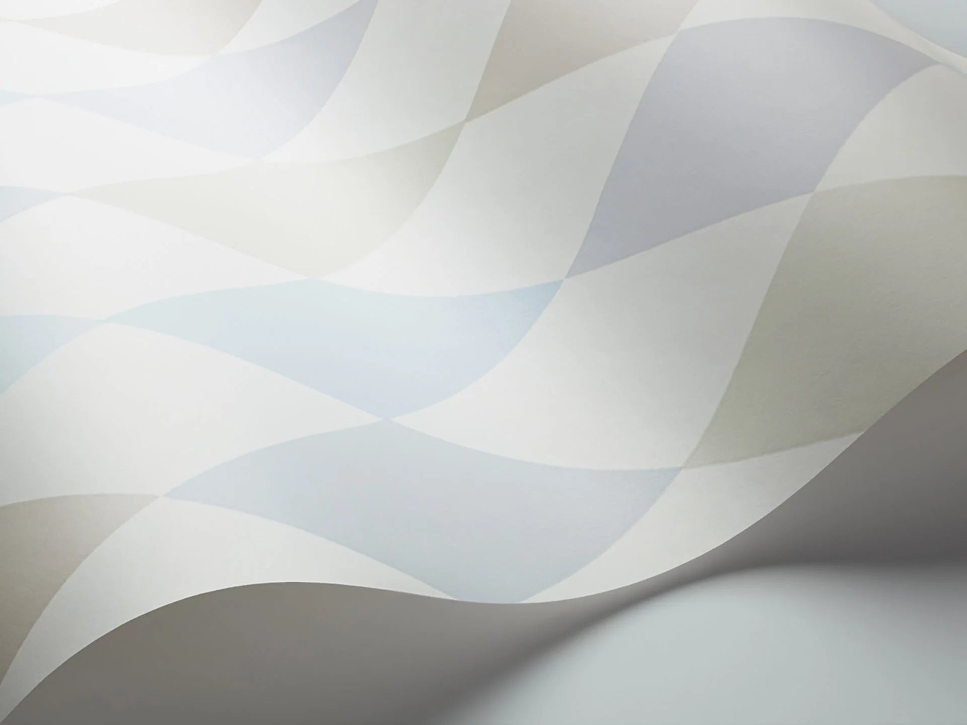 Cole & Son Whimsical Punchinello, Power Blue, Seafoam & Grey on Chalk