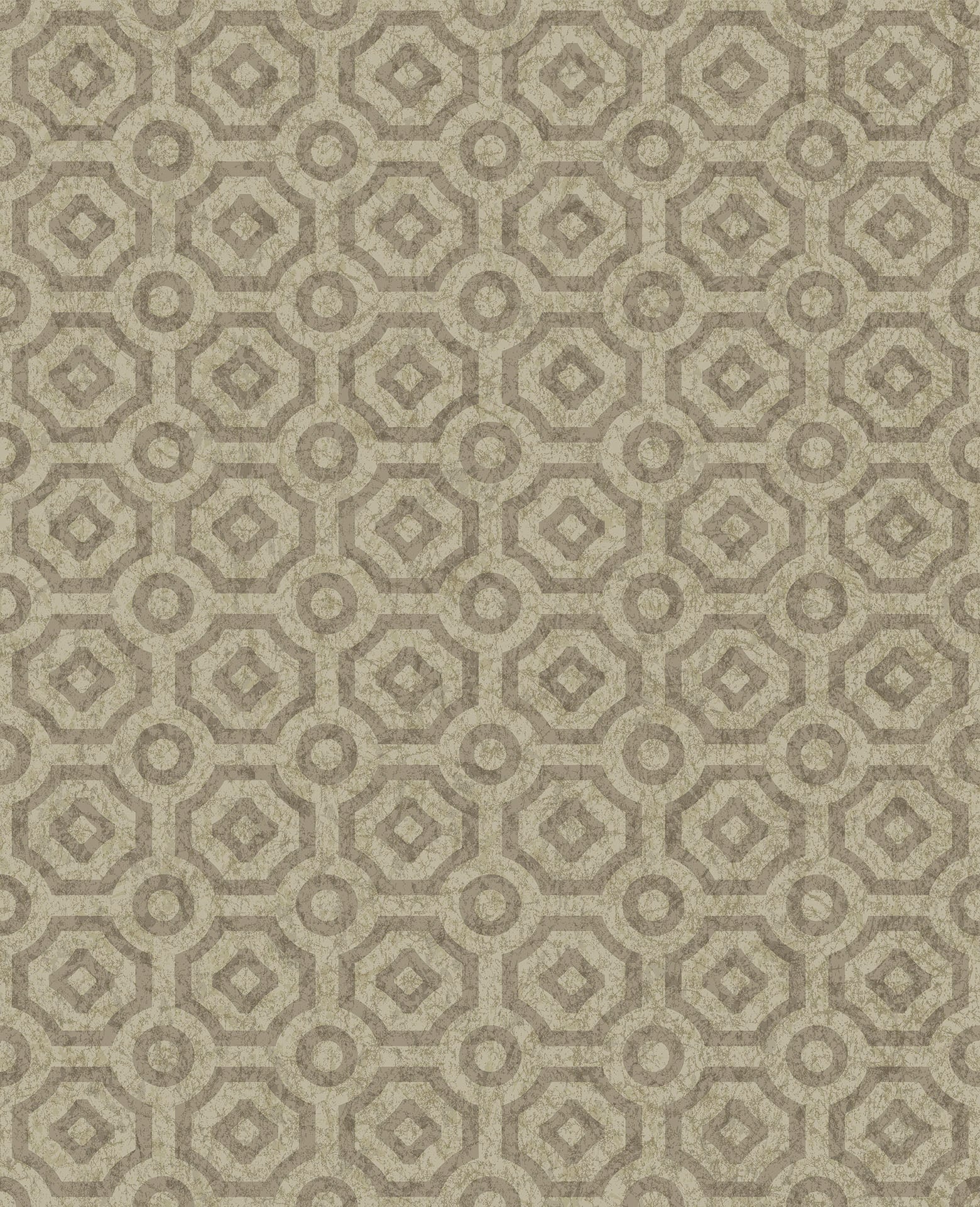 Cole & Son Historic Royal Palaces Queen's Quarter, Metallic Gilver
