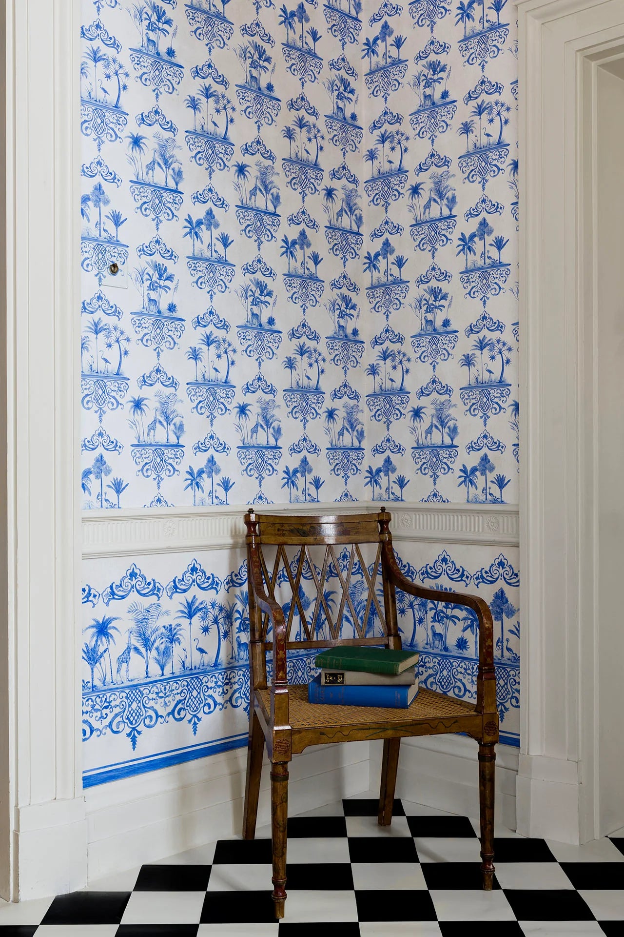 Cole & Son Folie Rousseau, Blue on White