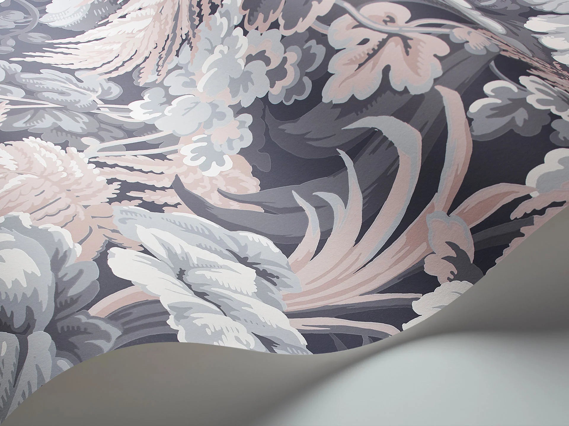 Cole & Son Martyn Lawrence Bullard, Royal Fernery, Lilac Grey & Ballet Slipper