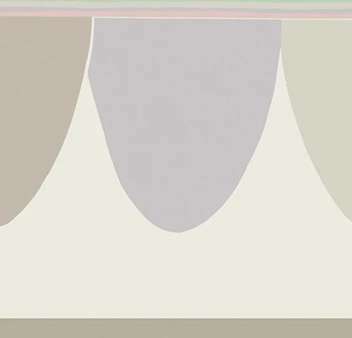 Cole & Son Whimsical Scaramouche, Pastels, Powder Blue, Seafoam & Blush on Parchment