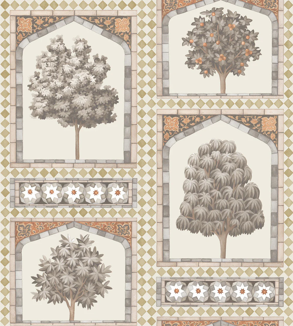 Cole & Son Martyn Lawrence Bullard, Sultan's Palace, Metallic Gold & Spice