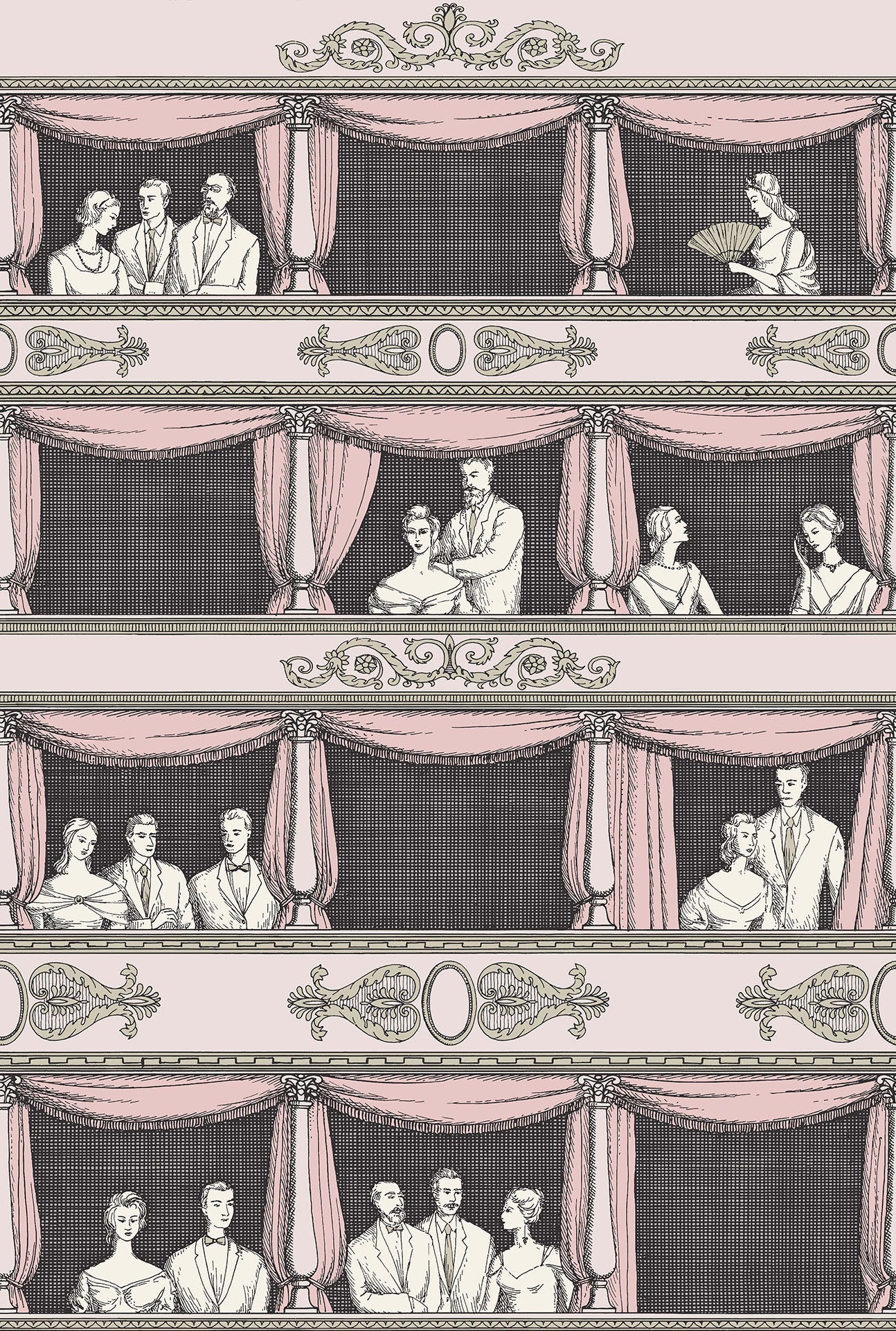 Cole & Son Fornasetti Teatro, Blush
