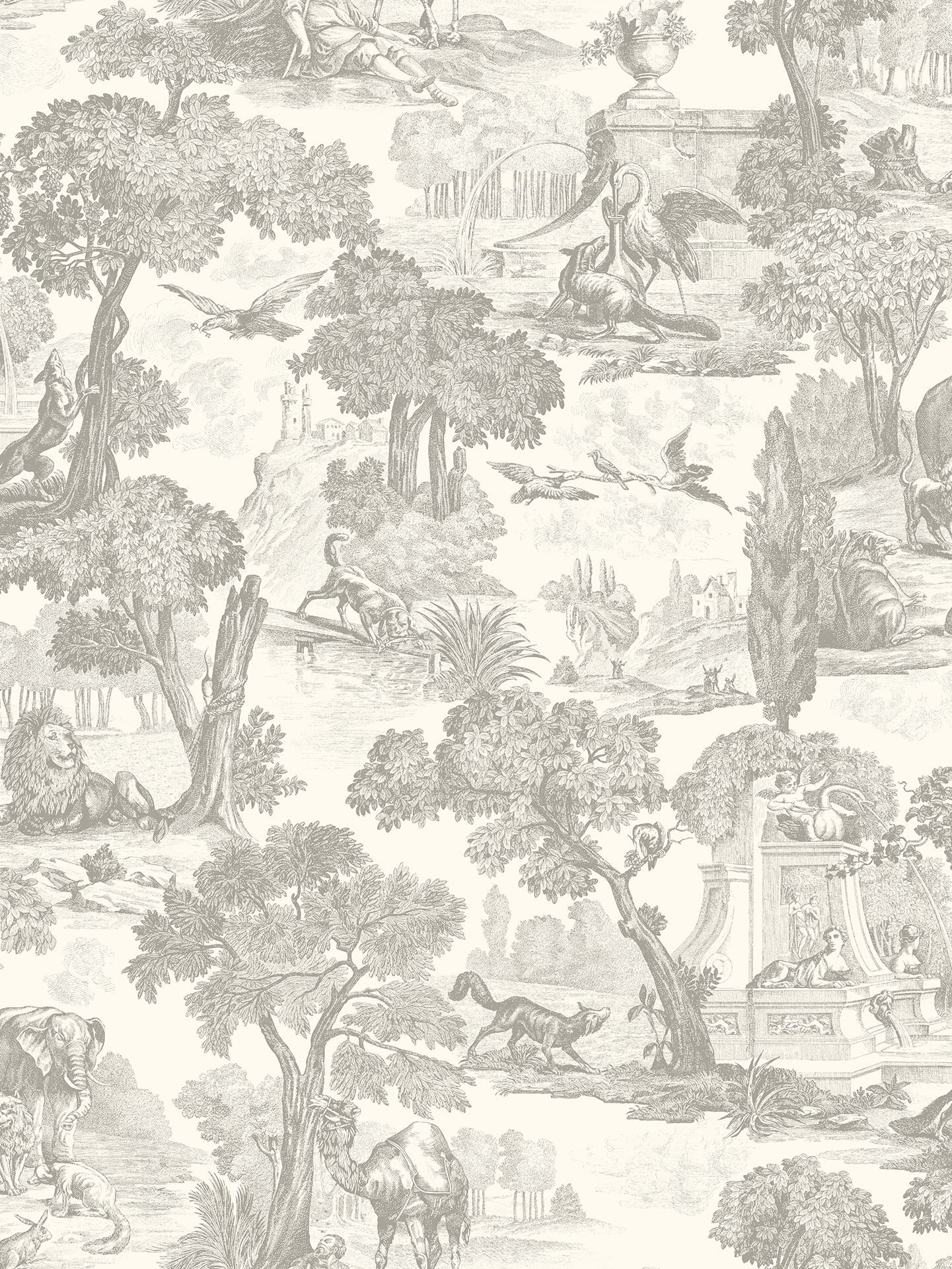 Cole & Son Folie Versailles, Soot and Snow