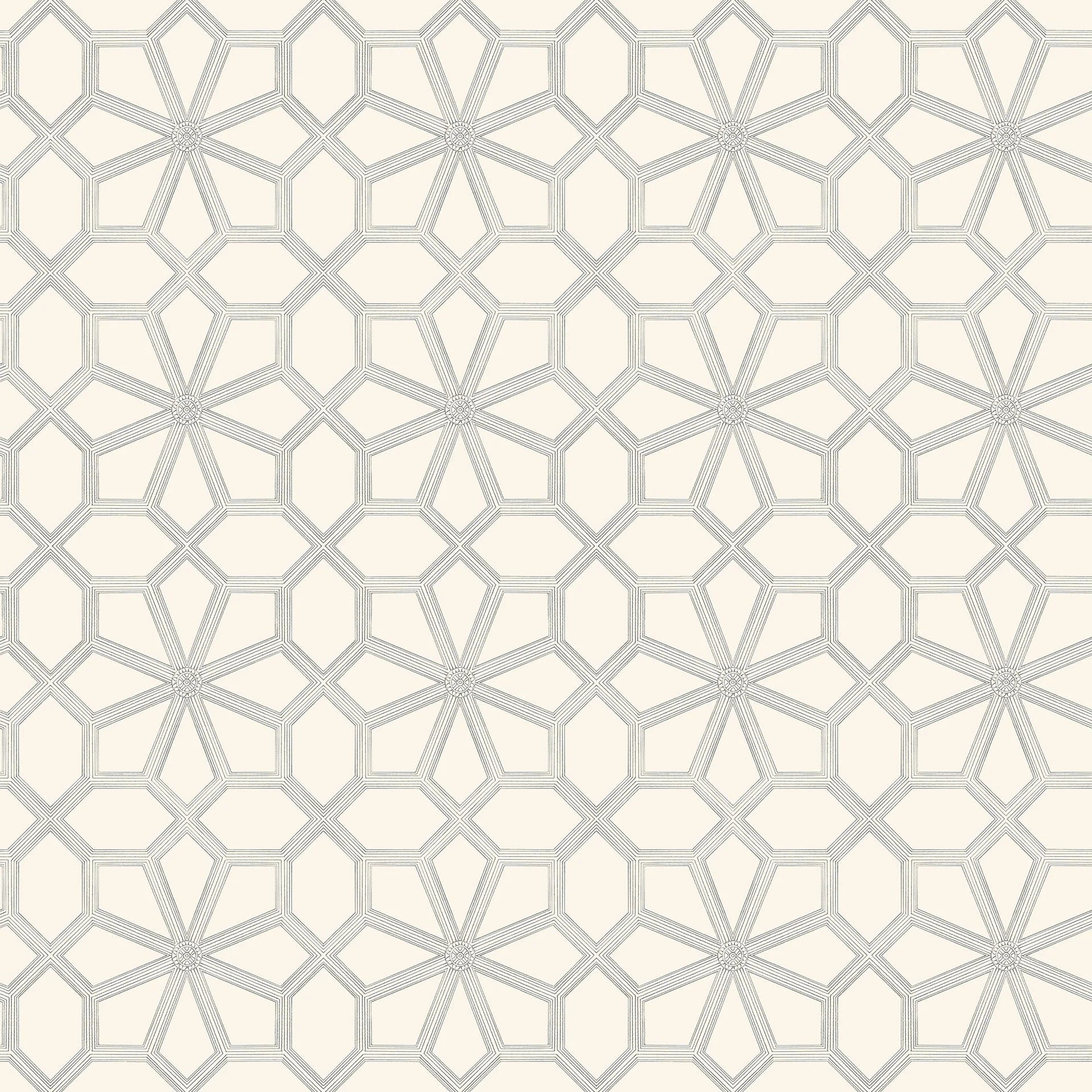 Cole & Son Historic Royal Palaces Wolsey Stars, Soot on Snow