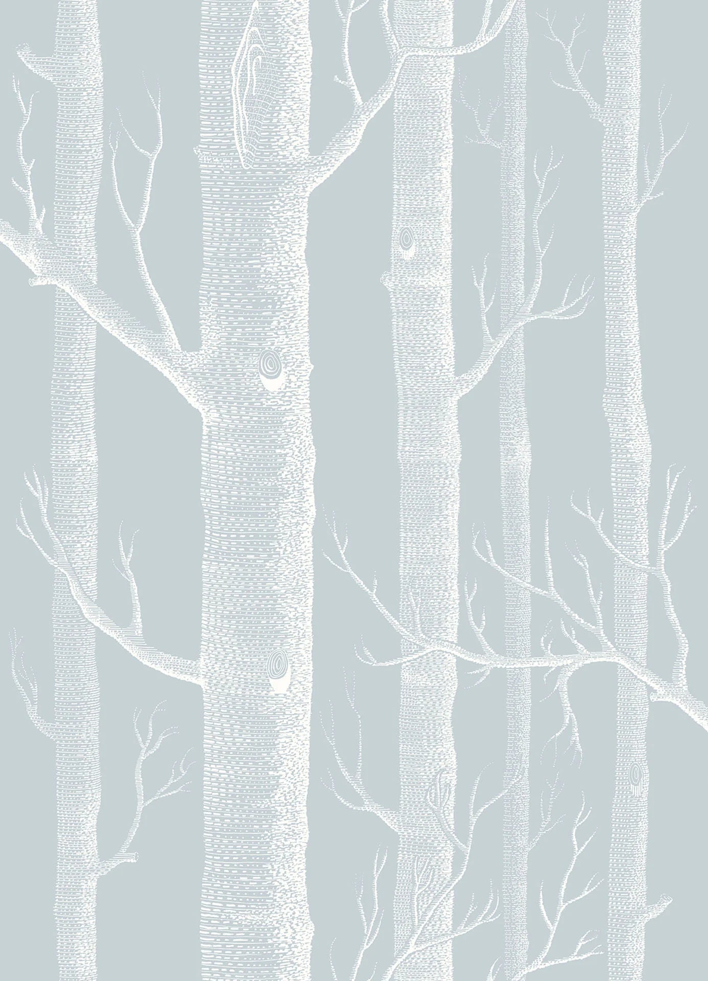 Cole & Son Whimsical Woods, Chalk on Powder Blue