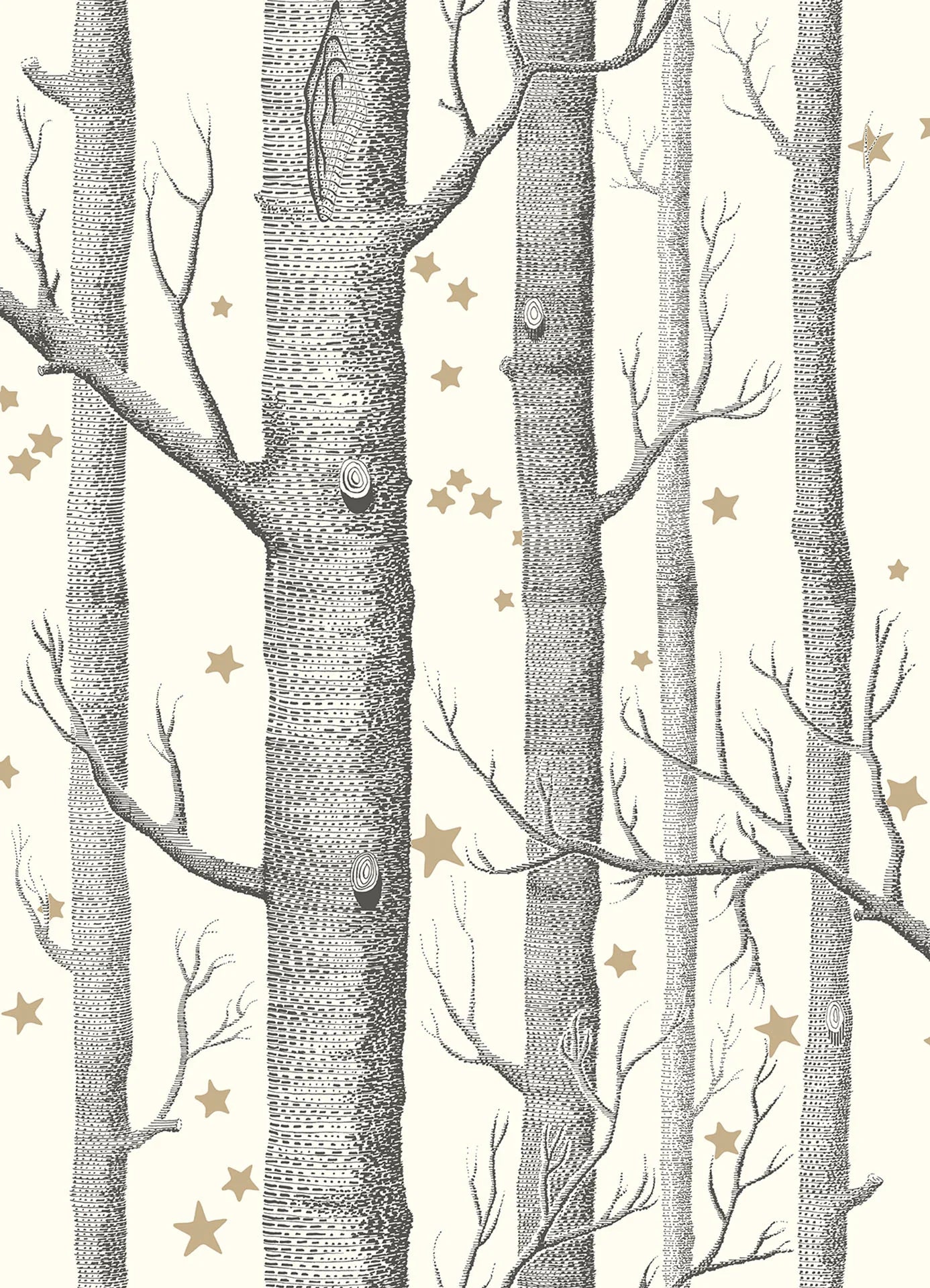 Cole & Son Whimsical Woods & Stars, Black & White
