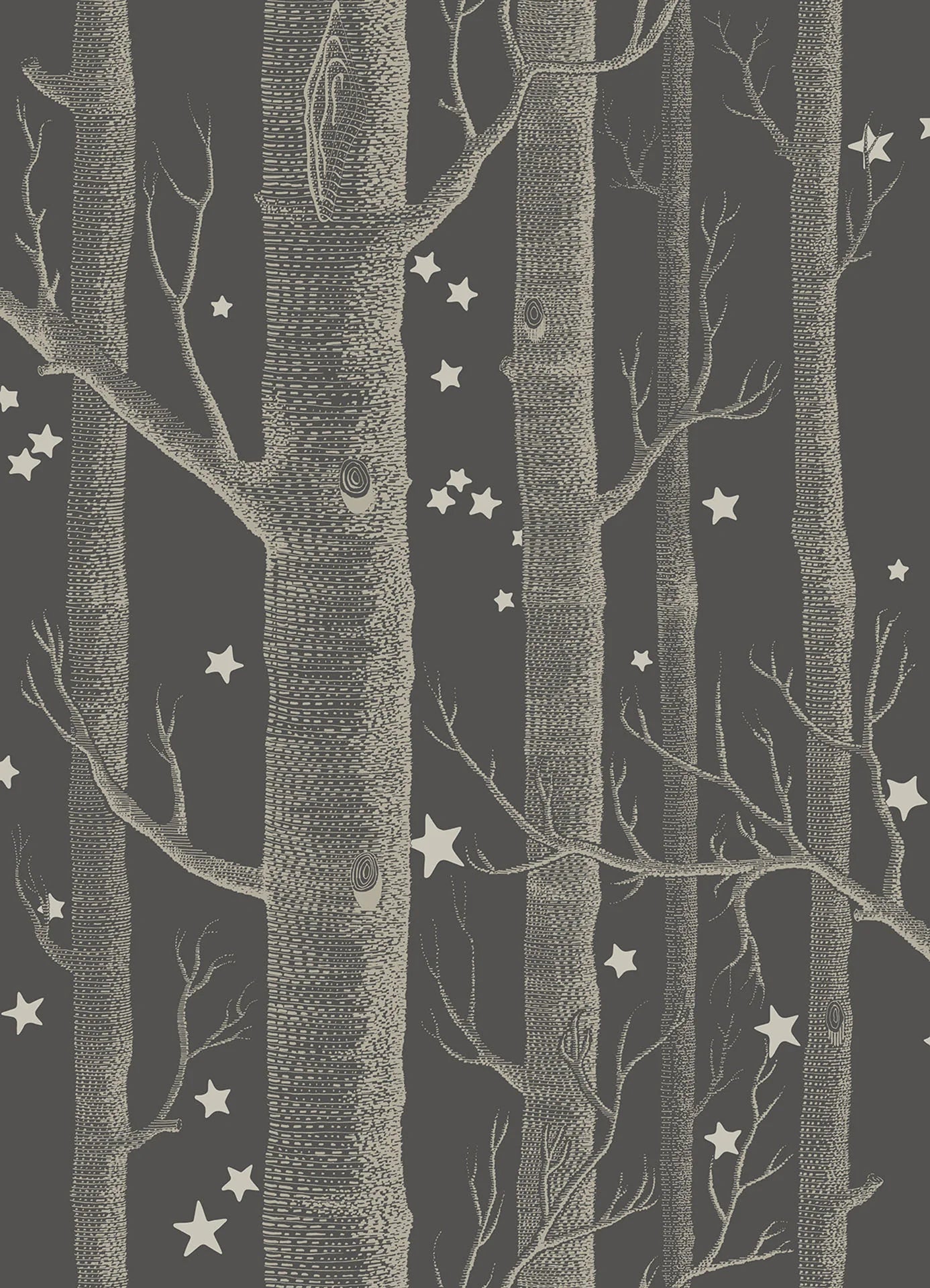 Cole & Son Whimsical Woods & Stars, Charcoal
