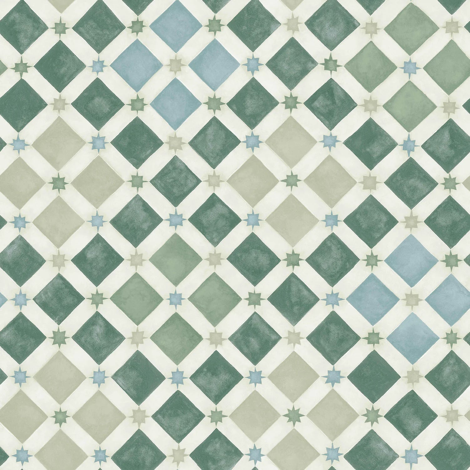 Cole & Son Martyn Lawrence Bullard, Zellige, Sage & Print Room Blue