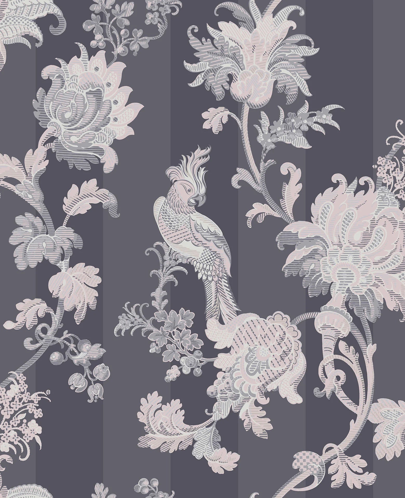 Cole & Son Martyn Lawrence Bullard, Zerzura, Slate Grey & Blush Pink