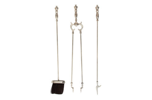 Puylaert Fireplace Set Nickel