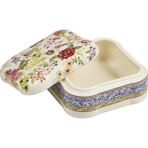 Gien Millefleurs bonbonniere vierkant