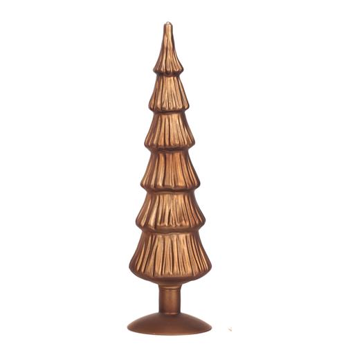 Kerstboom ornament koperkleurig medium 33cm