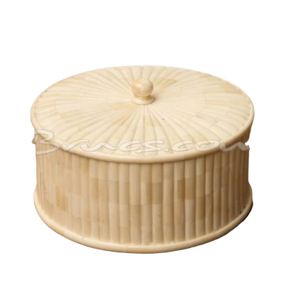 Brucs Box leg round with white lid