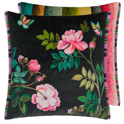 Designers Guild Kussen Porcelaine de Chine Verlours Noir 55x55cm