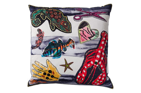 Christian Lacroix decorative cushion Santaria Saphir