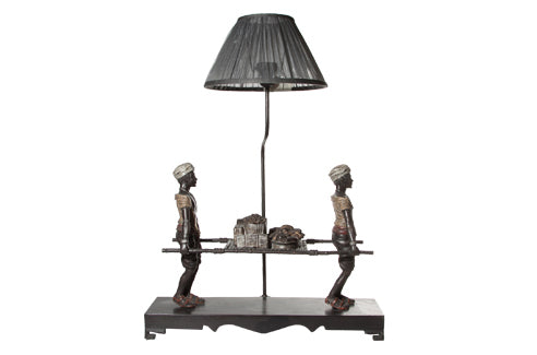 Lamp 2 Men with Fruit