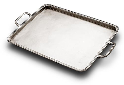 Tray Umbria Handle 30X24 Tin