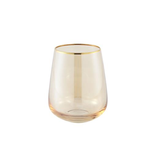 Waterglas Kaylin Goud met gouden rand H11