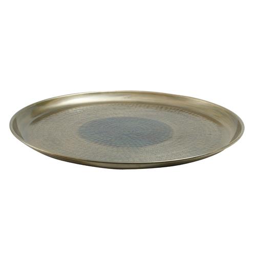 Dienblad Lera messing antique look large D52xH3,5cm