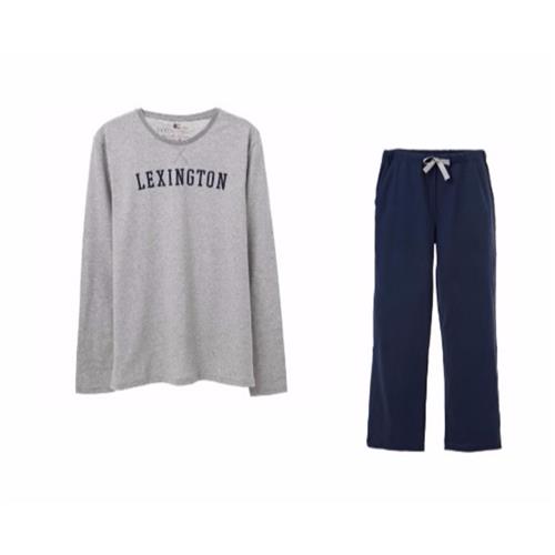 HERENPYJAMA ROBIN GRIJS/BLAUW MEDIUM