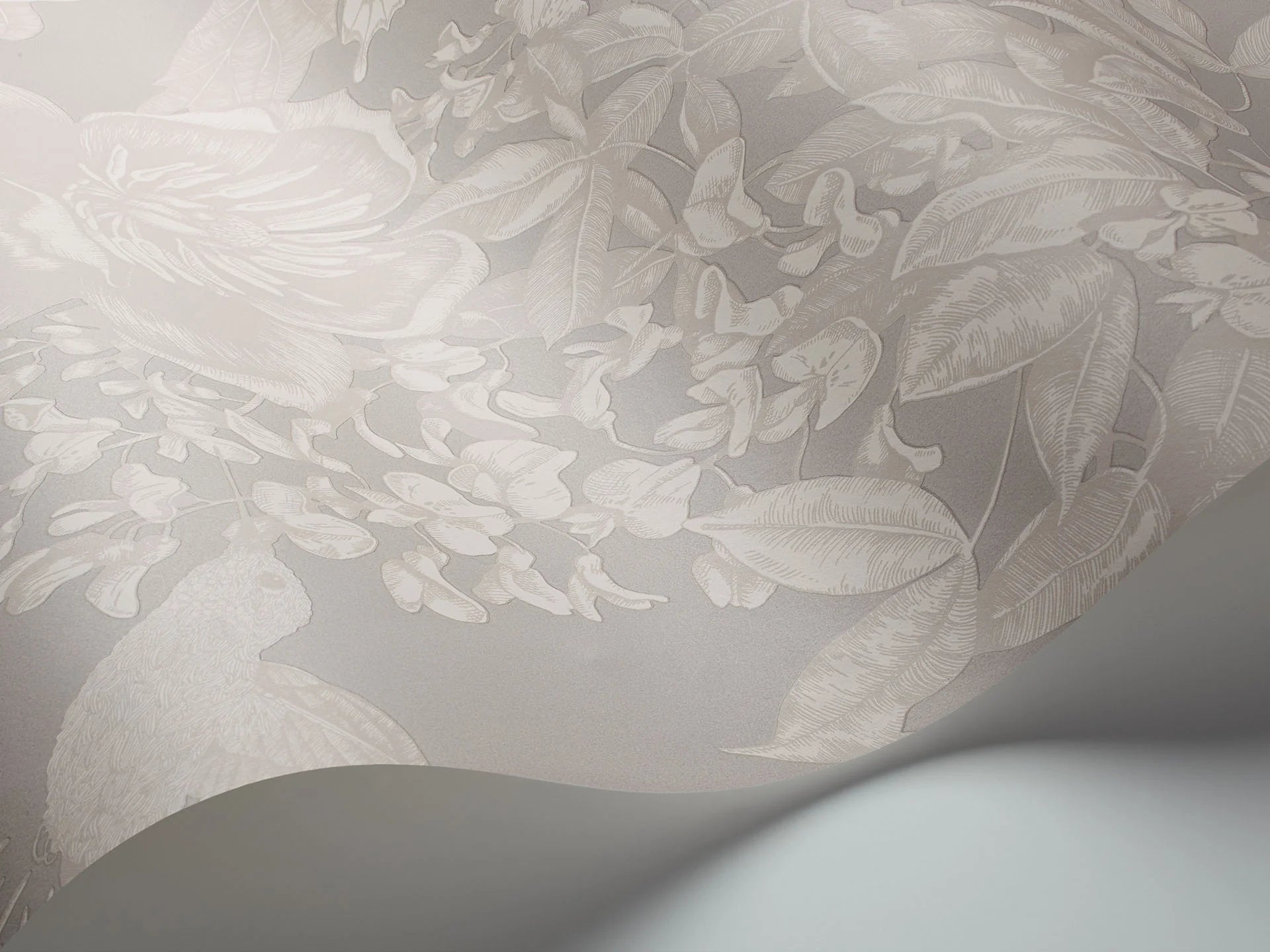 Cole & Son Folie Tivoli, Wit op grijs