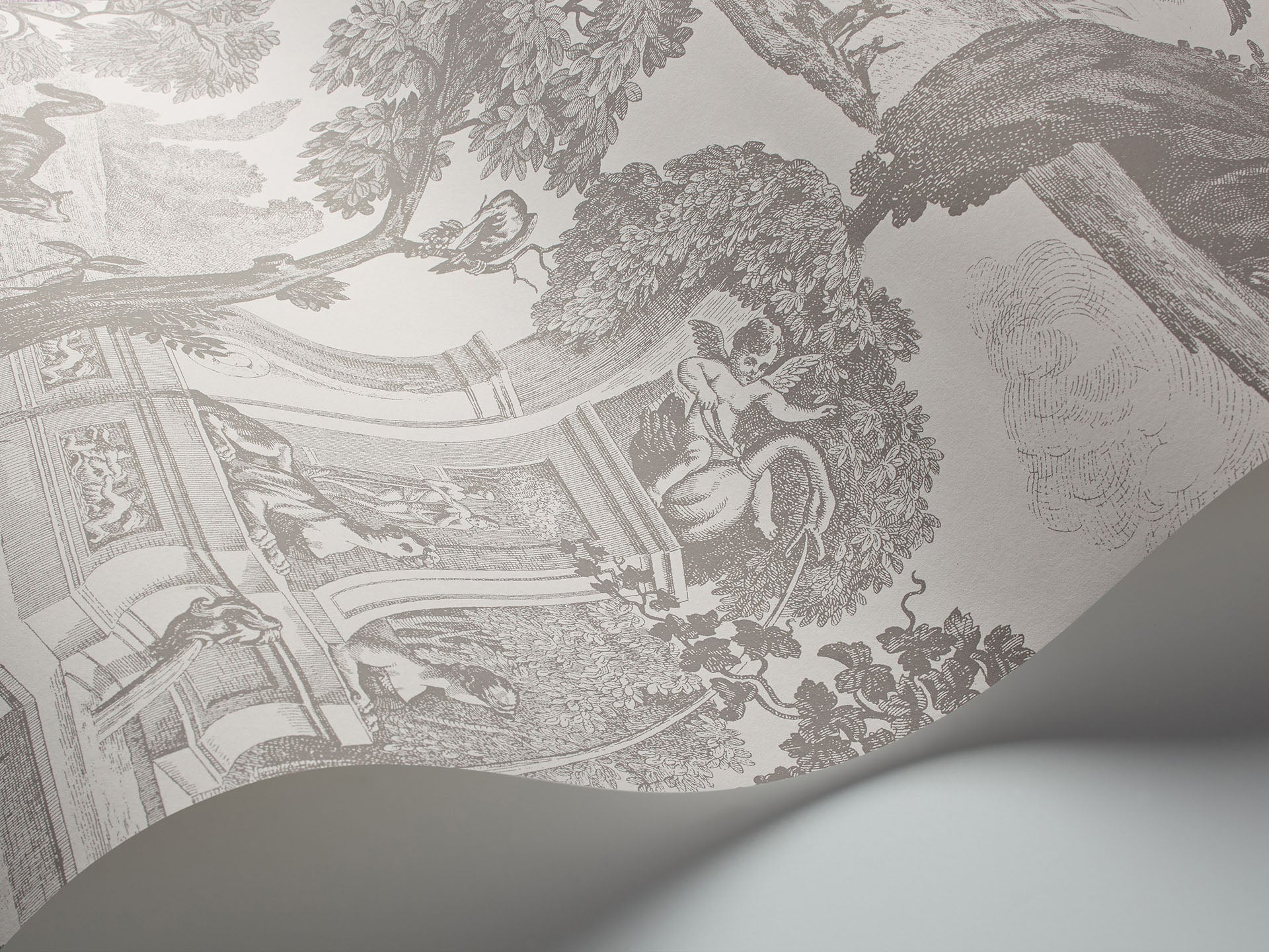 Cole & Son Folie Versailles, Soot and Snow