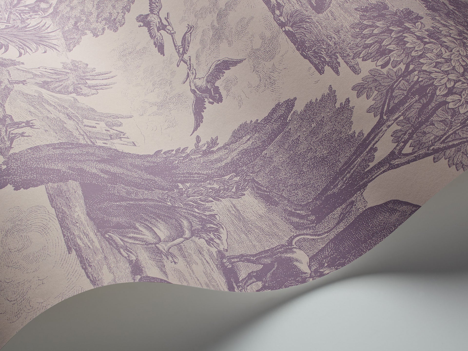 Cole & Son Folie Versailles, Lilac Grey on Dove