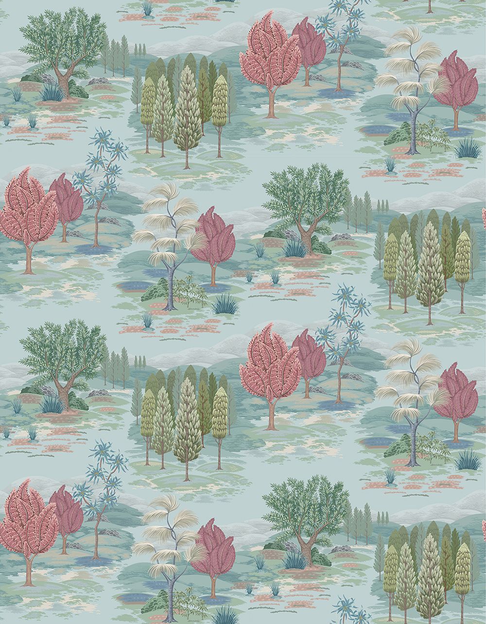 Osborne & Little Ananda Monteverde, Aqua / Blush