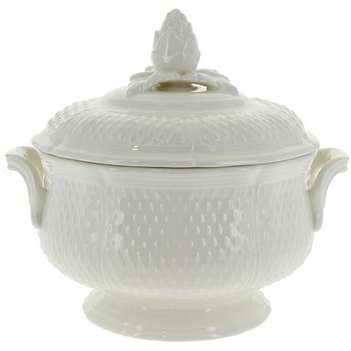 Gien Pont aux Choux vegetable bowl with lid white