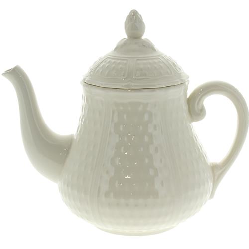 Gien Pont aux Choux teapot white