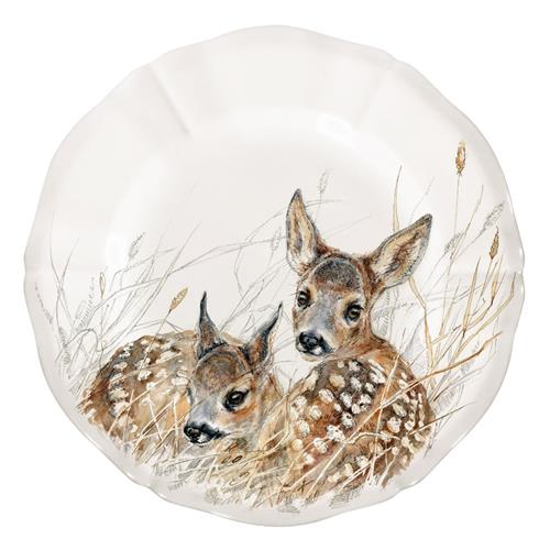 Gien Sologne Breakfast plate Faons