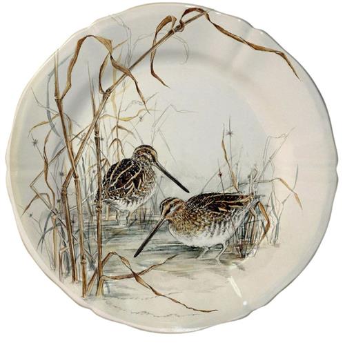 Gien Sologne Breakfast plate Bécassines