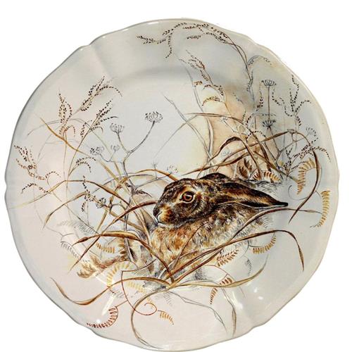 Gien Sologne Breakfast plate Lievre