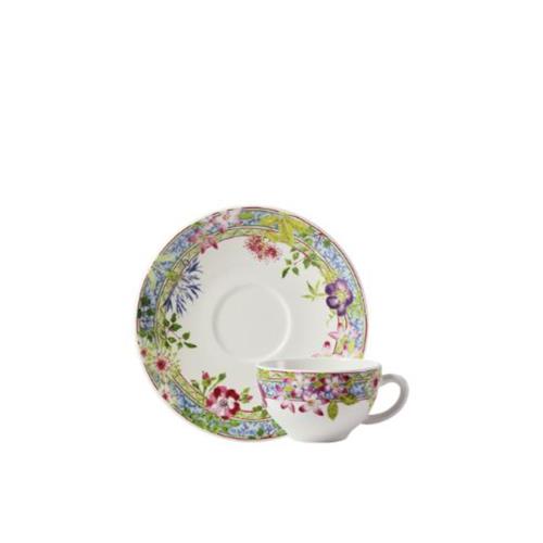 Gien Millefleurs Coffee/Tea cup and saucer
