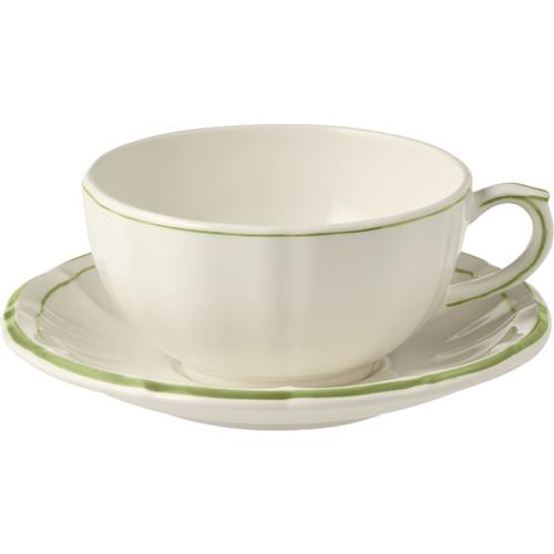 BREAKFAST CUP & SAUCER FILET VERT