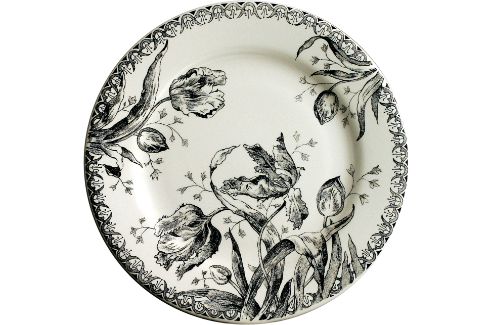 Gien Tulipes Noires breakfast plate