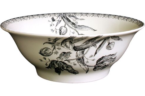 Gien Tulipes Noires salad bowl